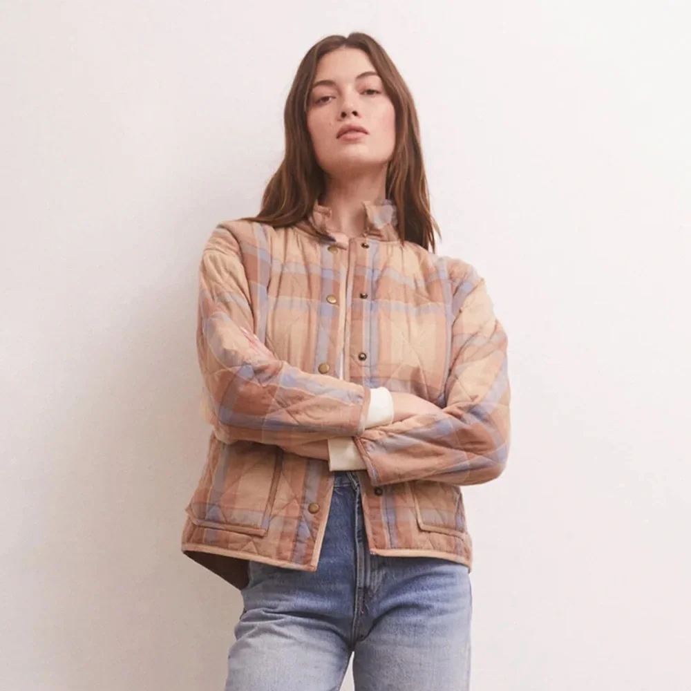 Z Supply Maya Plaid Quilted Women's Jacket
